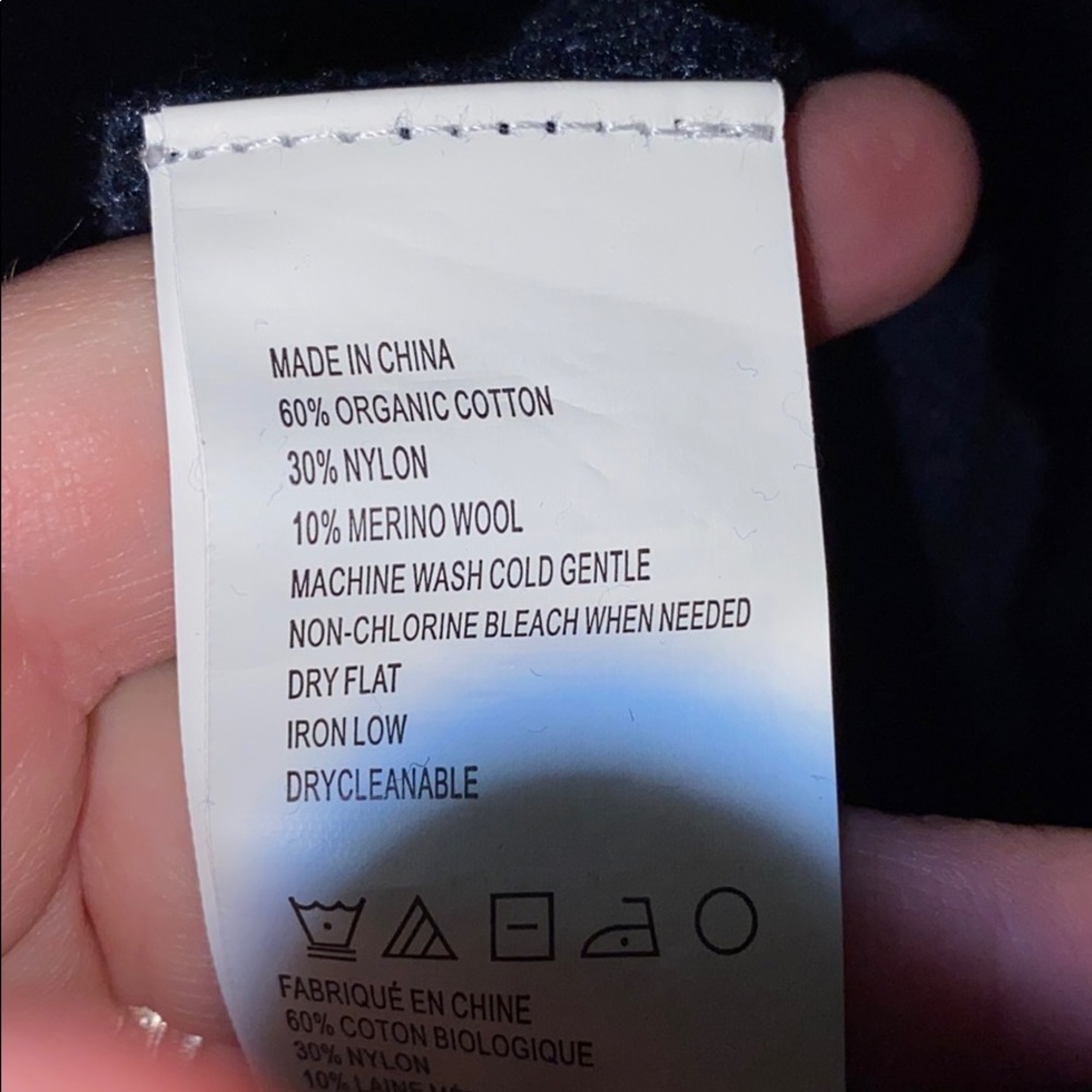 Prana navy waffle weave sweater Small - Picture 4 of 4